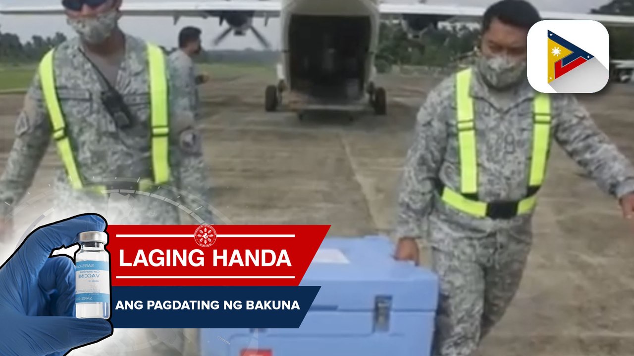 Dagdag na bakuna laban sa COVID-19 dumating na sa lalawigan ng Sulu