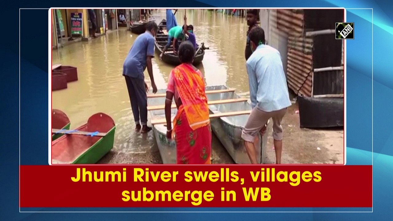 Jhumi River swells, villages submerge in West Bengal