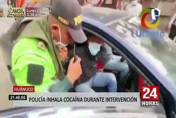 Huánuco: PNP inhaló droga durante intervención para identificar mercadería ilícita