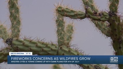 Fireworks concerns as wildfires grow