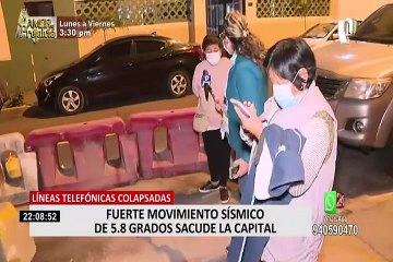 Lima: fuerte sismo de 6.0 se registró esta noche en la capital