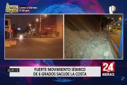 Miraflores: cierran la Costa Verde por desprendimiento de piedras tras sismo