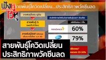 สายพันธุ์โควิดเปลี่ยน ประสิทธิภาพวัคซีนลด | ฟังหูไว้หู (22 มิ.ย. 64)