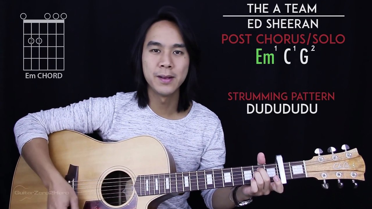 The A Team Guitar Tutorial - Ed Sheeran Guitar Lesson Tabs + Chords + Guitar Cover