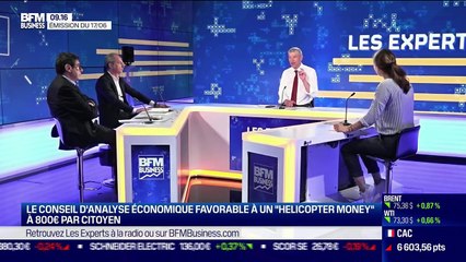 Les Experts : Le Conseil d'analyse économique favorable à un "helicopter money" à 800 euros par citoyen - 23/06
