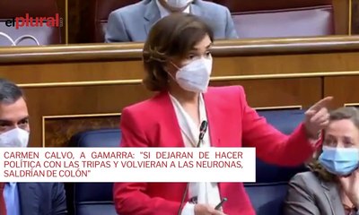 Carmen Calvo, a Gamarra: "Si dejaran de hacer política con las tripas y volvieran a las neuronas, saldrían de Colón"