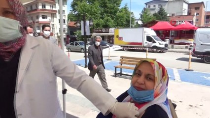 İlçe meydanında randevusuz Covid-19 aşısı