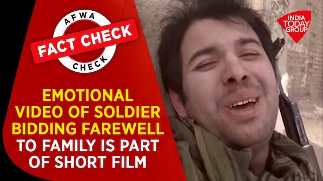 Fact Check: Emotional video of soldier bidding farewell to family is part of film