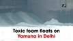 Toxic foam floats on River Yamuna in Delhi