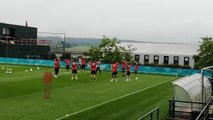 L'entraînement des Diables rouges