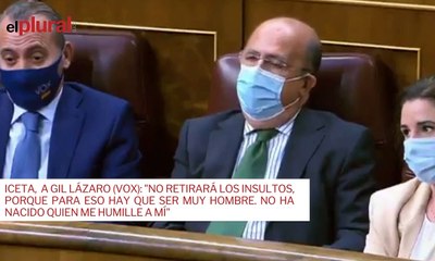 iceta,  a Gil Lázaro (Vox): "No retirará los insultos, porque para eso hay que ser muy hombre. No ha nacido quien me humille a mí"