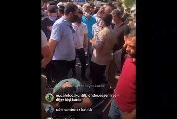 Tozkoparan'da halk ile çevik kuvvet karşı karşıya geldi