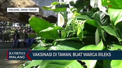 Vaksinasi Digelar di Taman Kota, Buat Wargae Lebih Rileks