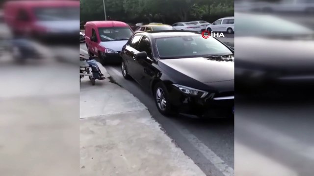 Avcılar’da engelli rampası önüne park sosyal medyada tepki topladı