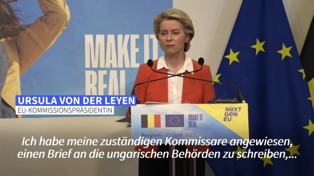 Von der Leyen: Ungarns Homosexuellen-Gesetz ist eine Schande