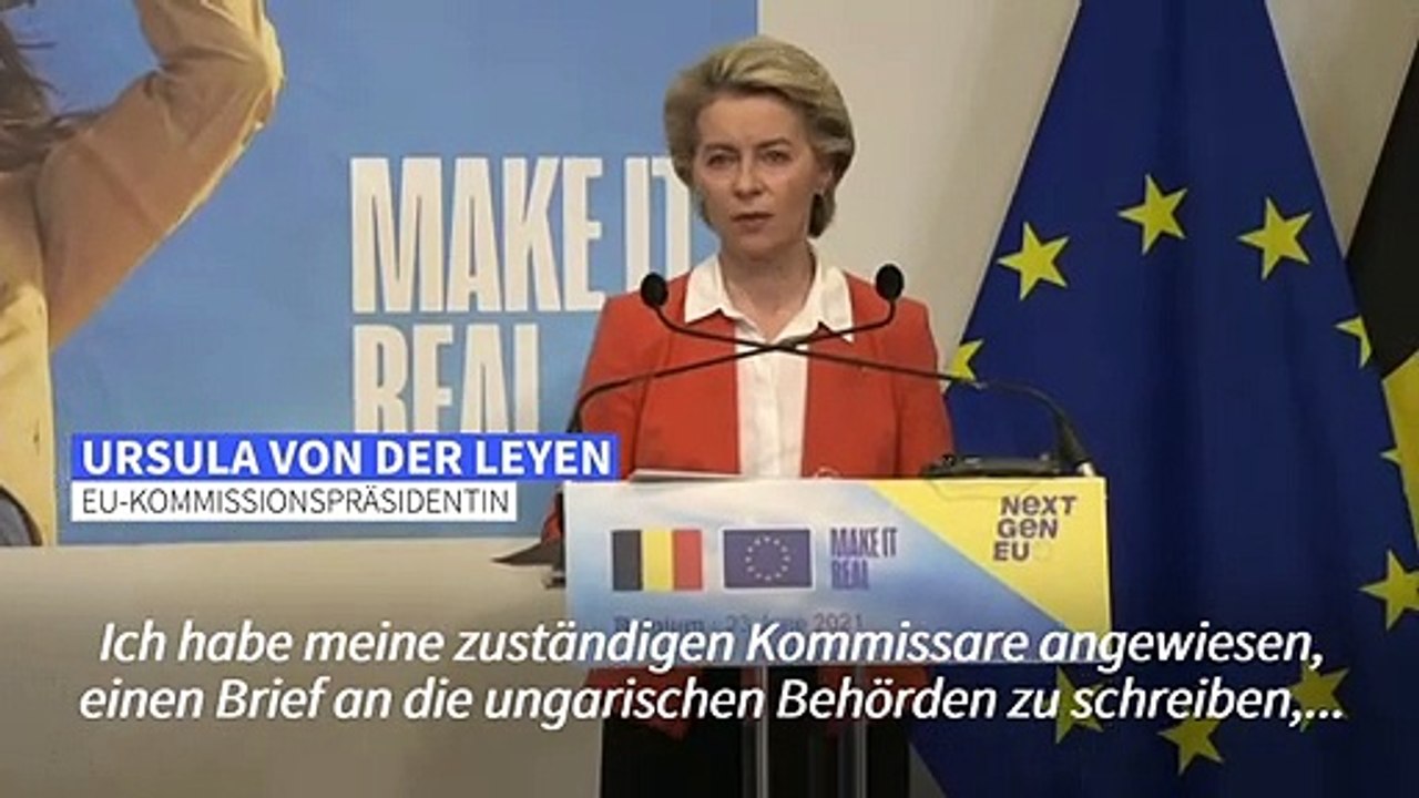 Von der Leyen: Ungarns Homosexuellen-Gesetz ist 'eine Schande'