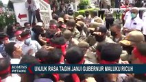 Unjuk Rasa Mahasiswa di Kantor Gubernur Maluku Berakhir Ricuh!