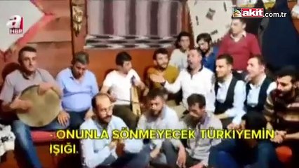 "Gönüllere taht kuran Erdoğan"