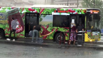 İstanbul'da sağanak yağış başladı