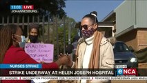 Nurses strike at Helen Joseph hospital