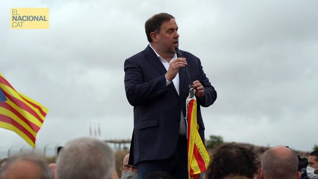 El discurs complet de Oriol Junqueras després de sortir de Lledoners