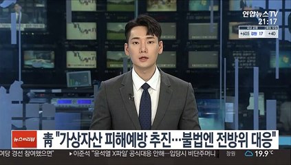 靑 "가상자산 피해예방 추진…불법엔 전방위 대응"