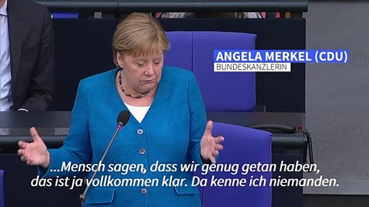 Merkel über ihre Klimabilanz: 'Genug ist es nicht'