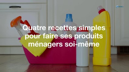 Quatre recettes simples pour faire ses produits ménagers soi-même