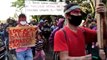Indígenas fazem protesto pela demarcação de terras, em Guaíra