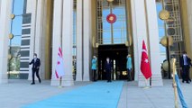 ANKARA - Cumhurbaşkanı Yardımcısı Oktay, KKTC Başbakanı Saner ile görüştü (1)