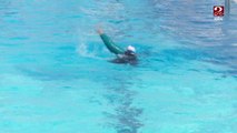 سلوى إيهاب.. بطلة من ذوي الاحتياجات الخاصة تتحدى إعاقتها بالسباحة