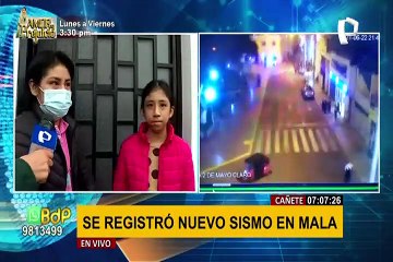 Скачать видео: Vecinos de Mala en alerta por réplicas del sismo de anoche