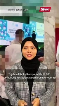 Langgar SOP: 7 selebriti dikompaun RM19,000