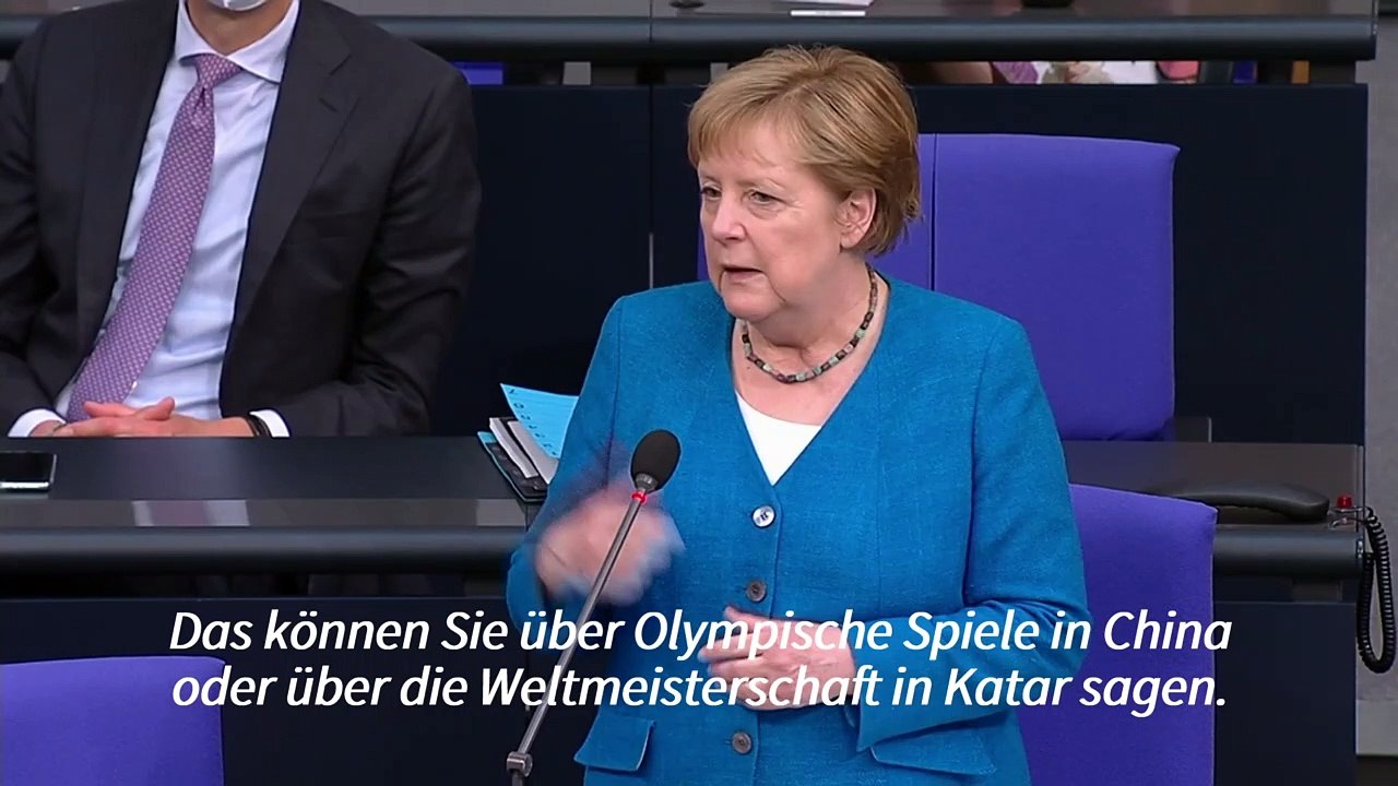 Merkel: Uefa macht Unterschied bei Regenbogen-Stadion und Armbinde von Neuer