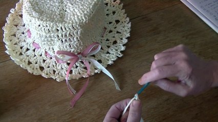 TUTO CROCHET Comment faire un chapeau avec du raphia