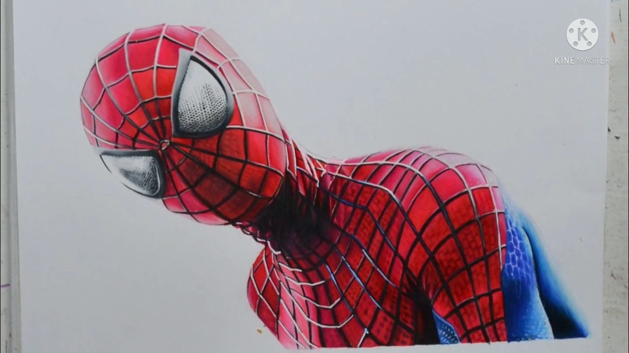 Speed Drawing of The Amazing Spider-Man How to Draw Time Lapse Art