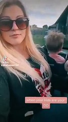 Kids Act as Mom's Private Backyard Chauffeur