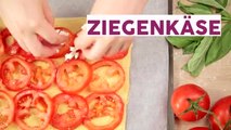 Rezept für eine leckere Tomaten-Ziegenkäse-Tarte