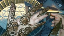 Front hand wedding special mehndi design  - new new easy simple Arabic mehndi design - Dubai style Henna mehndi design - belt mehndi design - Habiba Mehandi Art