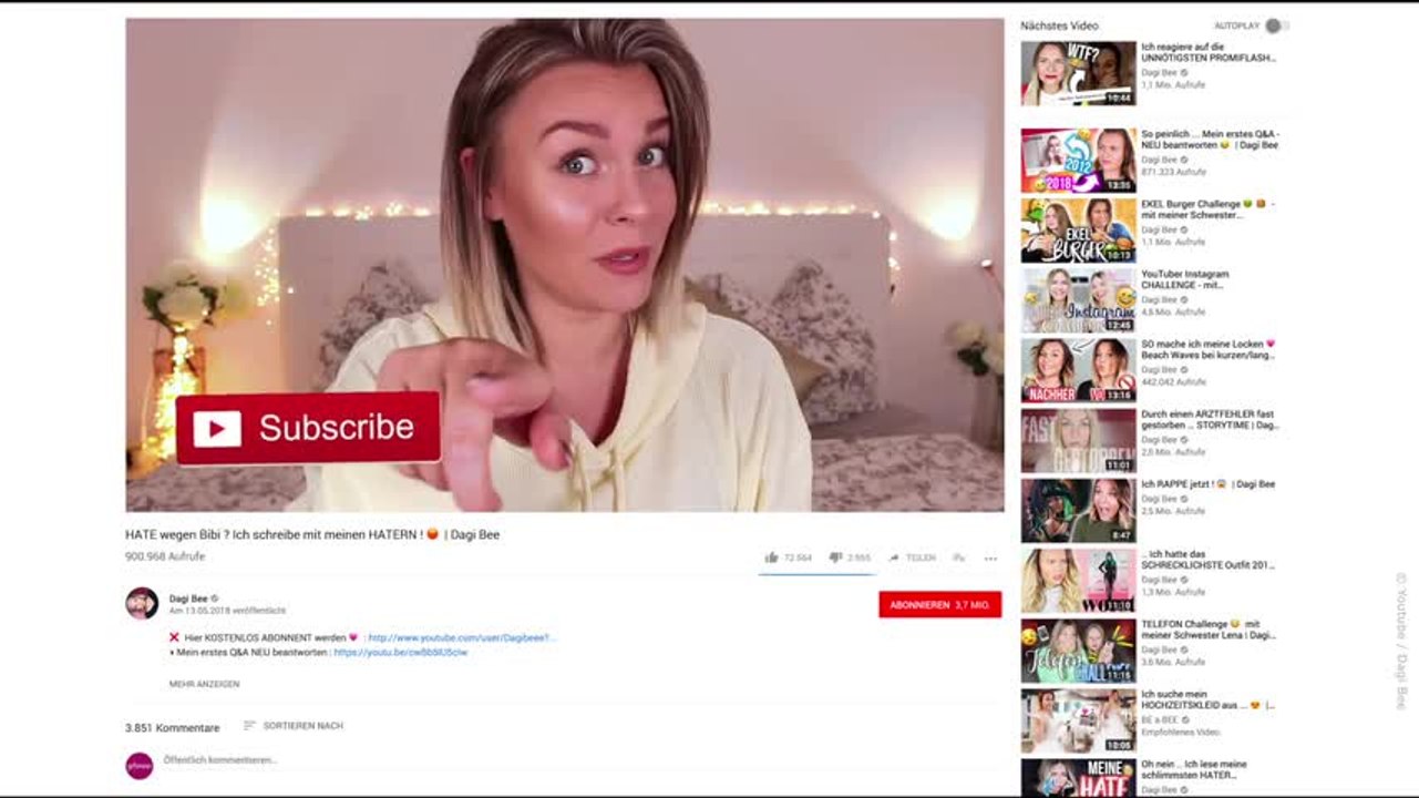 Neidisch auf Bibi Jetzt kündigt auch Dagi Bee eine Überraschung an