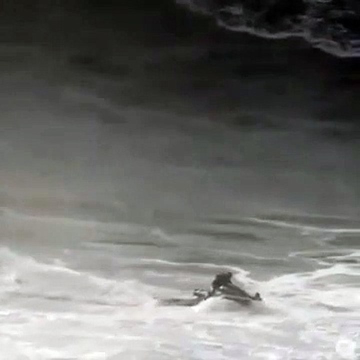 Un surfeur sauvé de justesse d'une vague géante