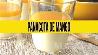 Cómo hacer panacota de mango ✅