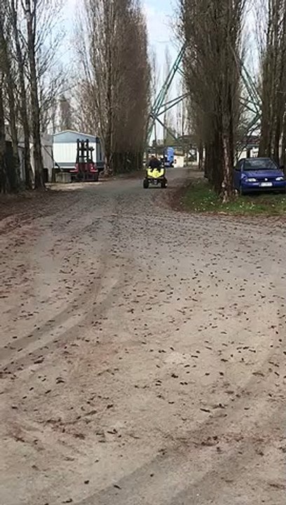 Stuntman does Somersaults with ATV