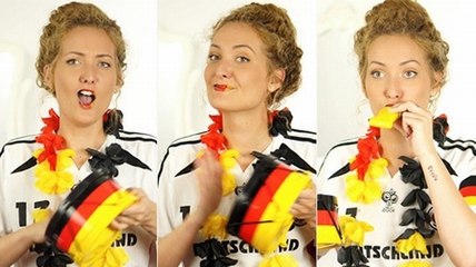 Jackos WM-Look in Schwarz, Rot, Gold