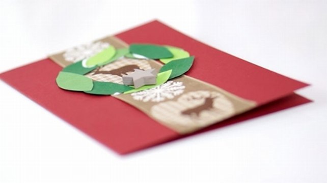 Weihnachtskarten selber basteln - ganz leicht!