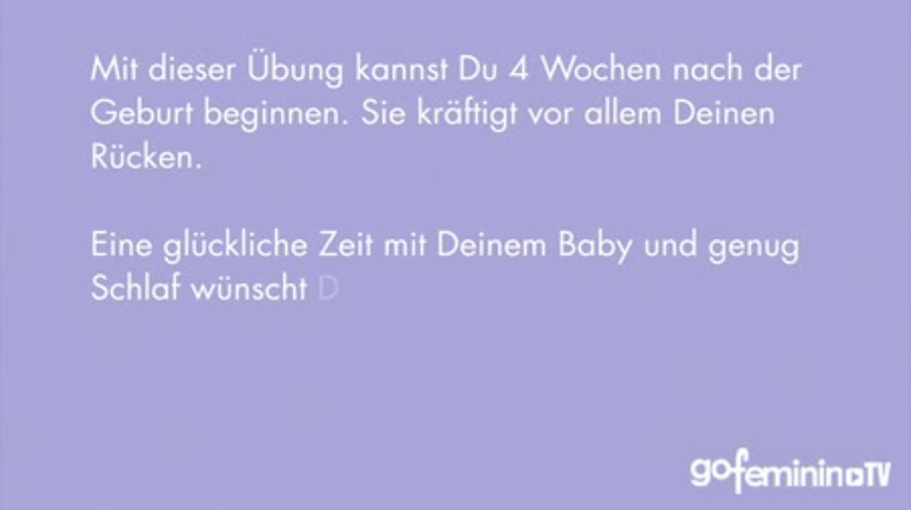 Video 3: Rückbildungsgymnastik