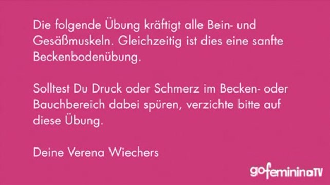 Schwangerschaftsgymnastik: Starkes Becken