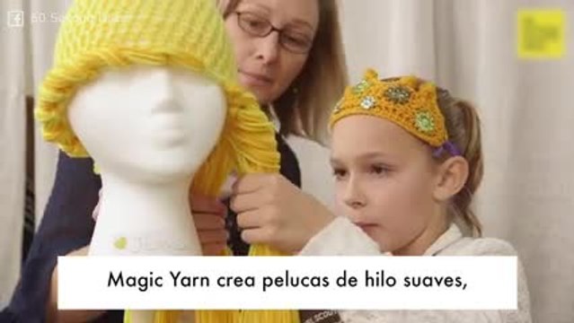 Estas pelucas les sacan sonrisas a miles de niños