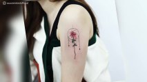 Tatuajes flores de nacimiento