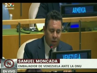 Samuel Moncada: La violencia económica se ha convertido en el arma preferida del gobierno de EE.UU.